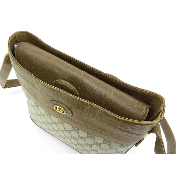 Gucci Brown and Cream Crossbody Bag - Picture 8 of 16